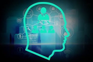 Composite image of community in head 