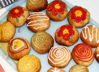 Colourful cookies