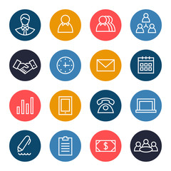 Fototapeta premium Business icon set