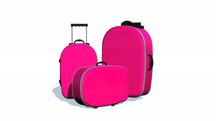 travel suitcase isolated on white background 