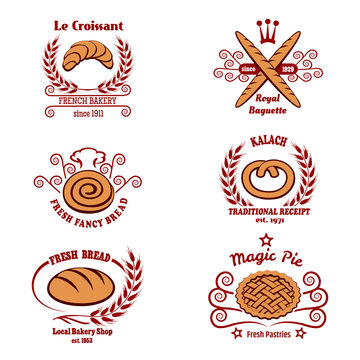 Bakery bread logos