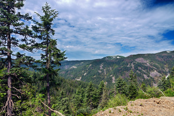 Obraz premium Gory Ridge called Miao Chan Russian Far East.