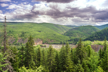 Obraz premium Gory Ridge called Miao Chan Russian Far East.