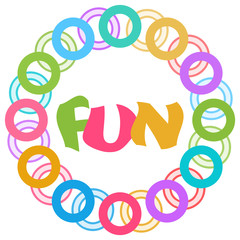 Fun Colorful Rings Circular 