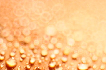 orange golden background blur bokeh texture drops
