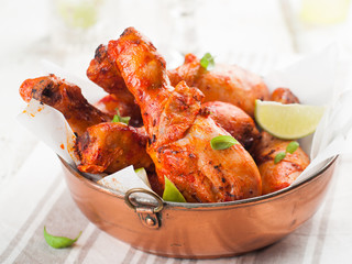 Roasted chicken legs