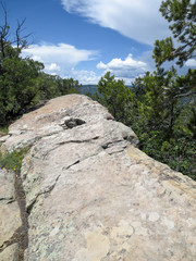 Trail along the ridge line on Raider's Ridge in Durango, Colorado