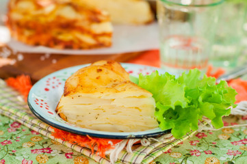 A Slice of Layered Potato Bake