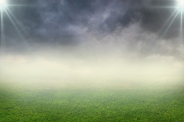 Stadium, field, light.