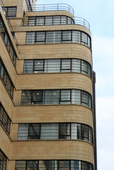 Fototapeta na wymiar Ibex House, 1937 Art Deco office and apartment block in East London, UK