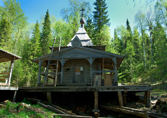 Natural source of mineral curative water.