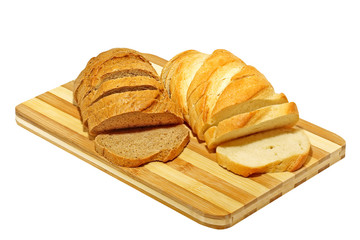 Fresh bread.Isolated.