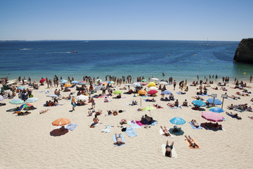 crowd on beach