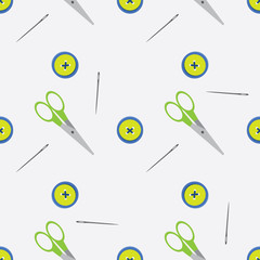 Seamless pattern with scissors