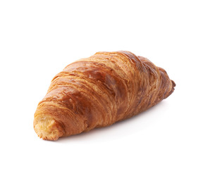 Sweet croissant pastry isolated