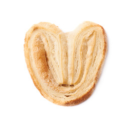 Heart shaped puff cookie