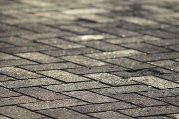 texture tile paved roadway