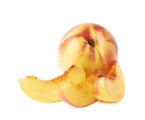 Ripe nectarine fruit isolated