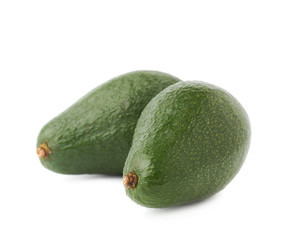 Green avocados composition isolated