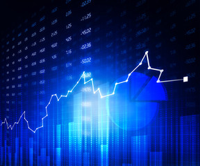 Stock market chart..