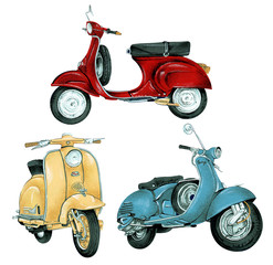 Obraz premium バイクのイラスト