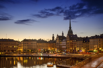 Fototapeta na wymiar Stockholm sunset