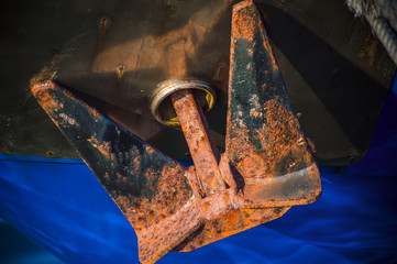 old rusty anchor