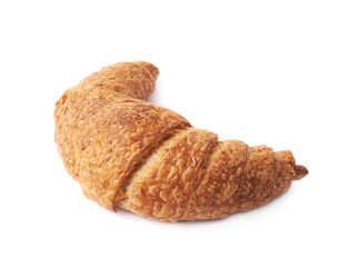 Sweet croissant pastry isolated