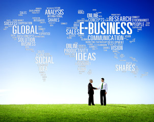 E-Business Global Business Commerce Online World Concept