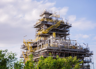 Industry crane and building construction