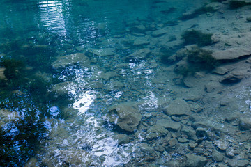 Calcium Water Pool in Nature