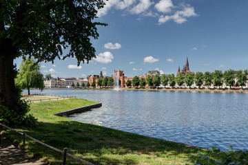 Pfaffenteich Schwerin im Sommer