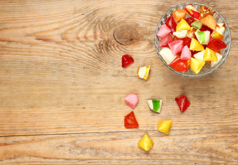 Colorful sweet candies