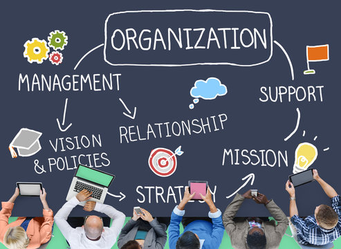 Organization Management Team Group Company Concept