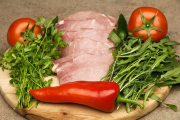 Ingredients for cooking quesadilla.