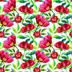 Watercolor floral pattern