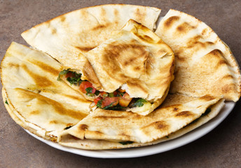 Mexican quesadillas.