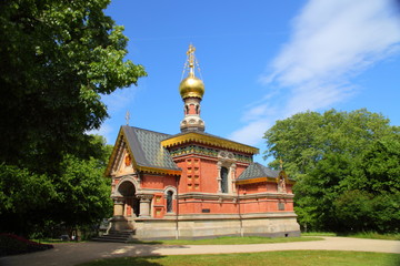 Fototapeta premium Bad Homburg,Orthodoxe KIrche,