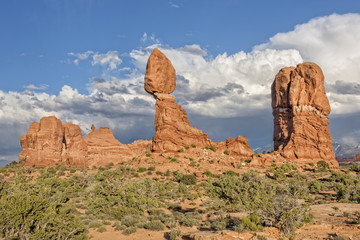 Fototapeta na wymiar Balanced Rock At Arches National Park