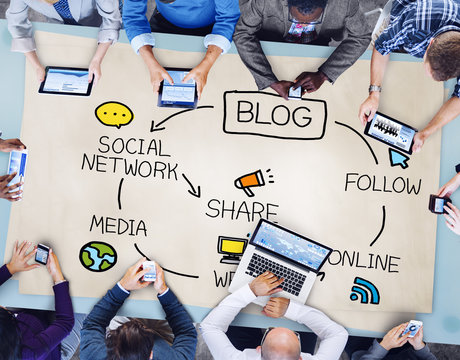 Blog Blogging Comunication Connect Data Social Concept