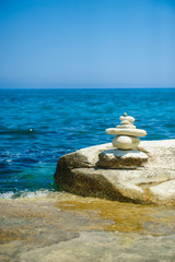 Stones on the seashore