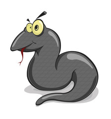 Vector black snake