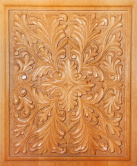 Hand carved wood