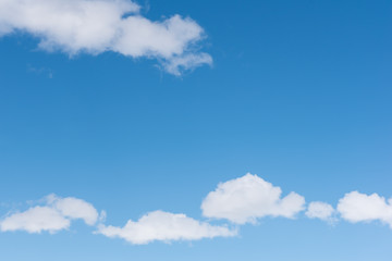 Clouds in blue sky