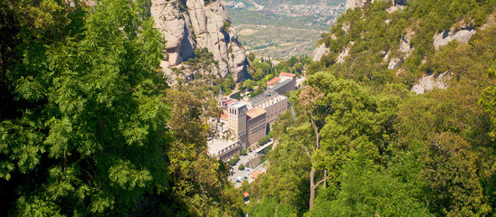 Fototapeta na wymiar Santa Maria de Montserrat Abbey