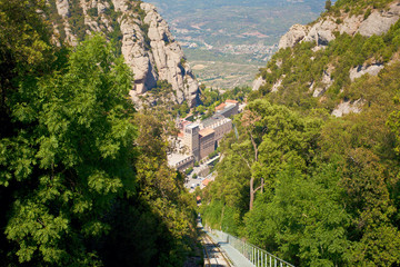 Fototapeta na wymiar Santa Maria de Montserrat Abbey
