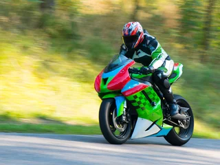 Fototapeten Motorbike racing © sergio37_120