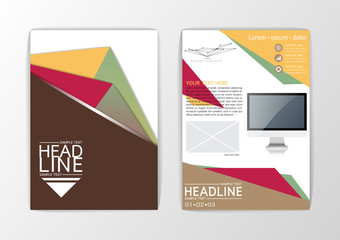 A4 Abstract Background design, Business Brochure Flyer Layout