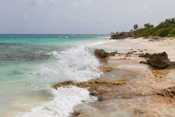 Waves on Anguilla Beach, Caribbean