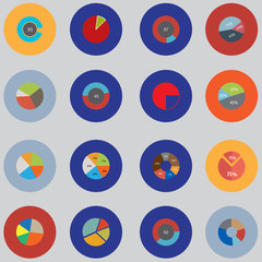 Infographic elements. The set is round . Items for business, sta